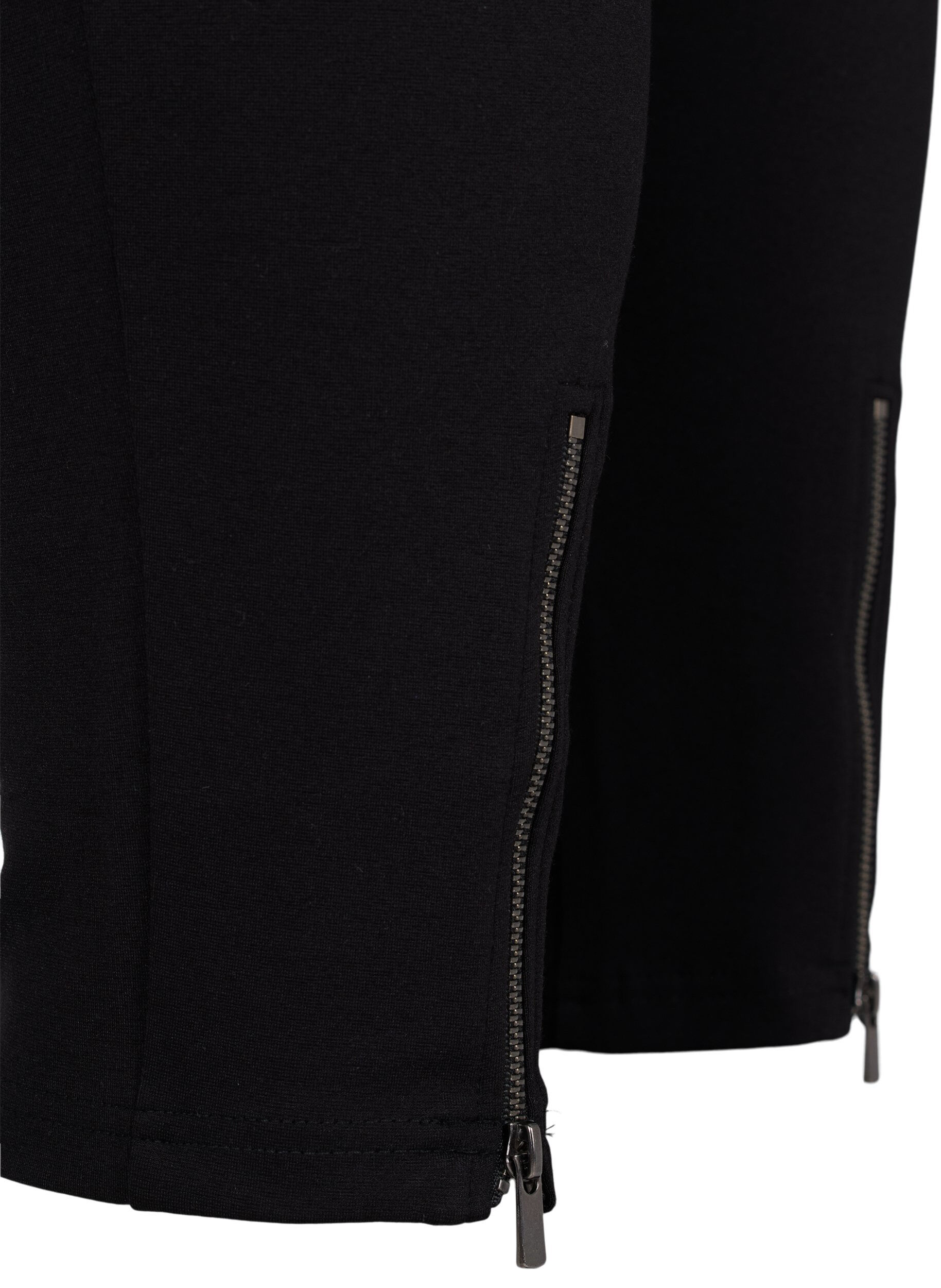 Zizzi Leggings mit Rei&szlig;verschluss, Black, Packshot image number 3