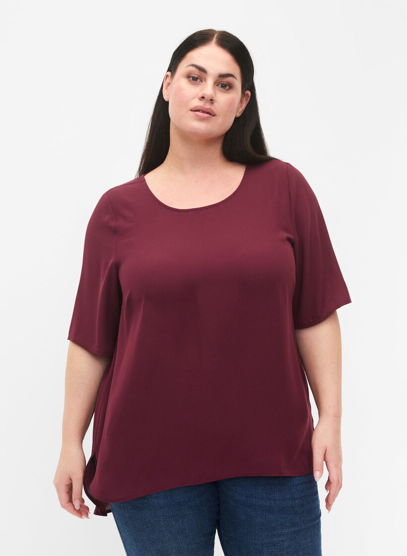 Bluse mit Kreuzdetail auf der Rückseite, Port Royal, Model image number 0