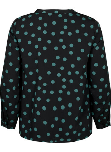 FLASH – Langärmlige Bluse mit Druck, Dot, Packshot image number 1