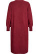 Lang&auml;rmeliges Strickkleid mit V-Ausschnitt, Rot, Packshot image number 1