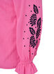 Baumwollbluse mit Stickerei und Rüschen, Pink, Packshot image number 3