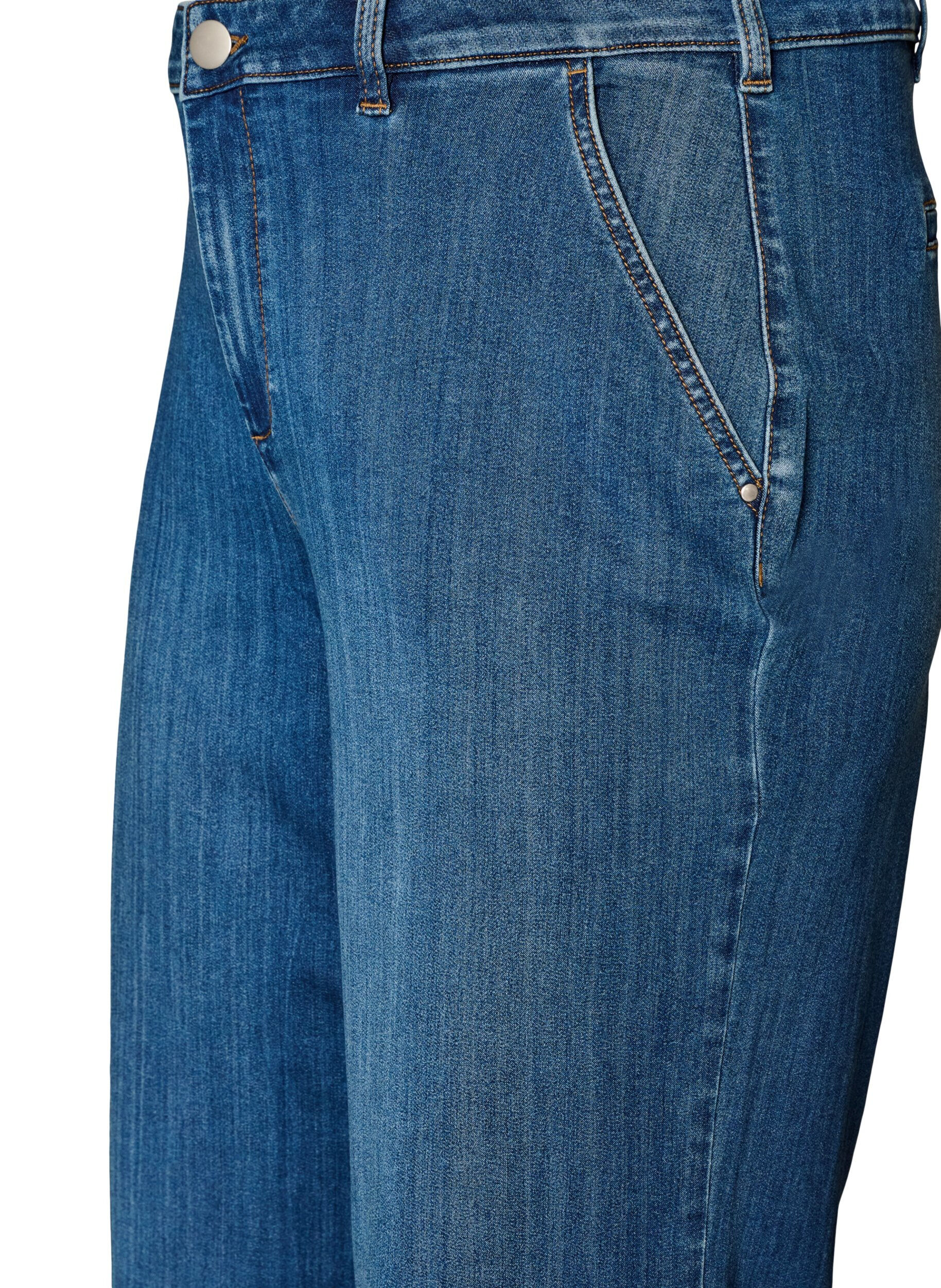 ZizziMyra Jeans in weiter Passform mit hoher Taille, Blau, Packshot image number 2