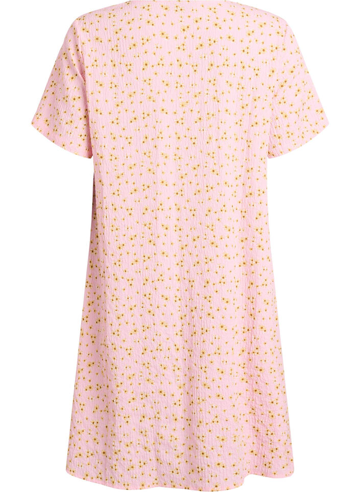 Kleid mit kurzen &Auml;rmeln und V-Ausschnitt, Rot, Packshot image number 1