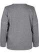 Sweatshirt mit Kontrastnähten, Medium Grey Mél, Packshot image number 1