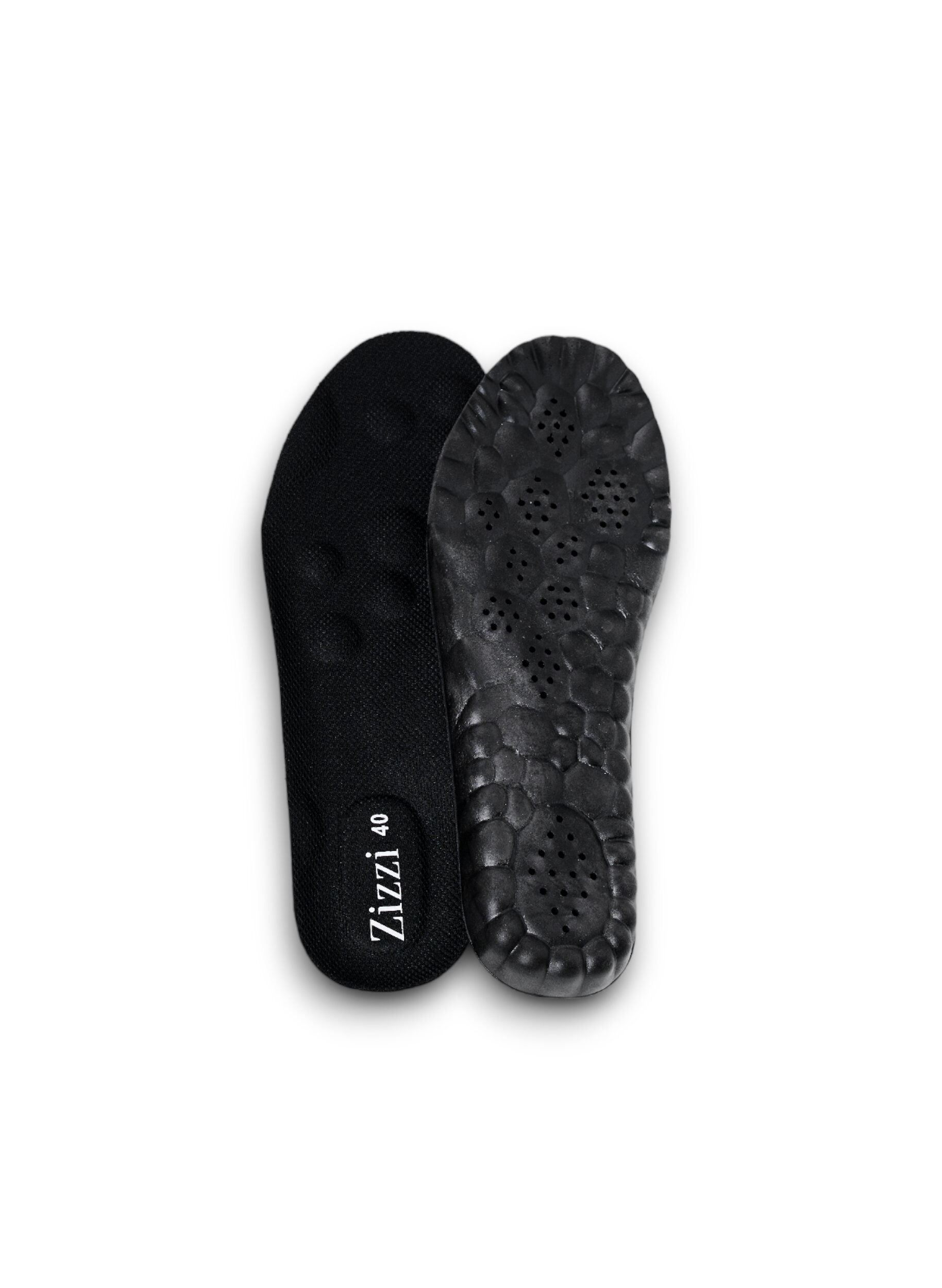 ZizziSto&szlig;d&auml;mpfende Einlegesohle, Schwarz, Packshot image number 1