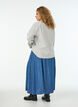 Maxirock aus Lyocell im Denim-Look, Blau, Model image number 1