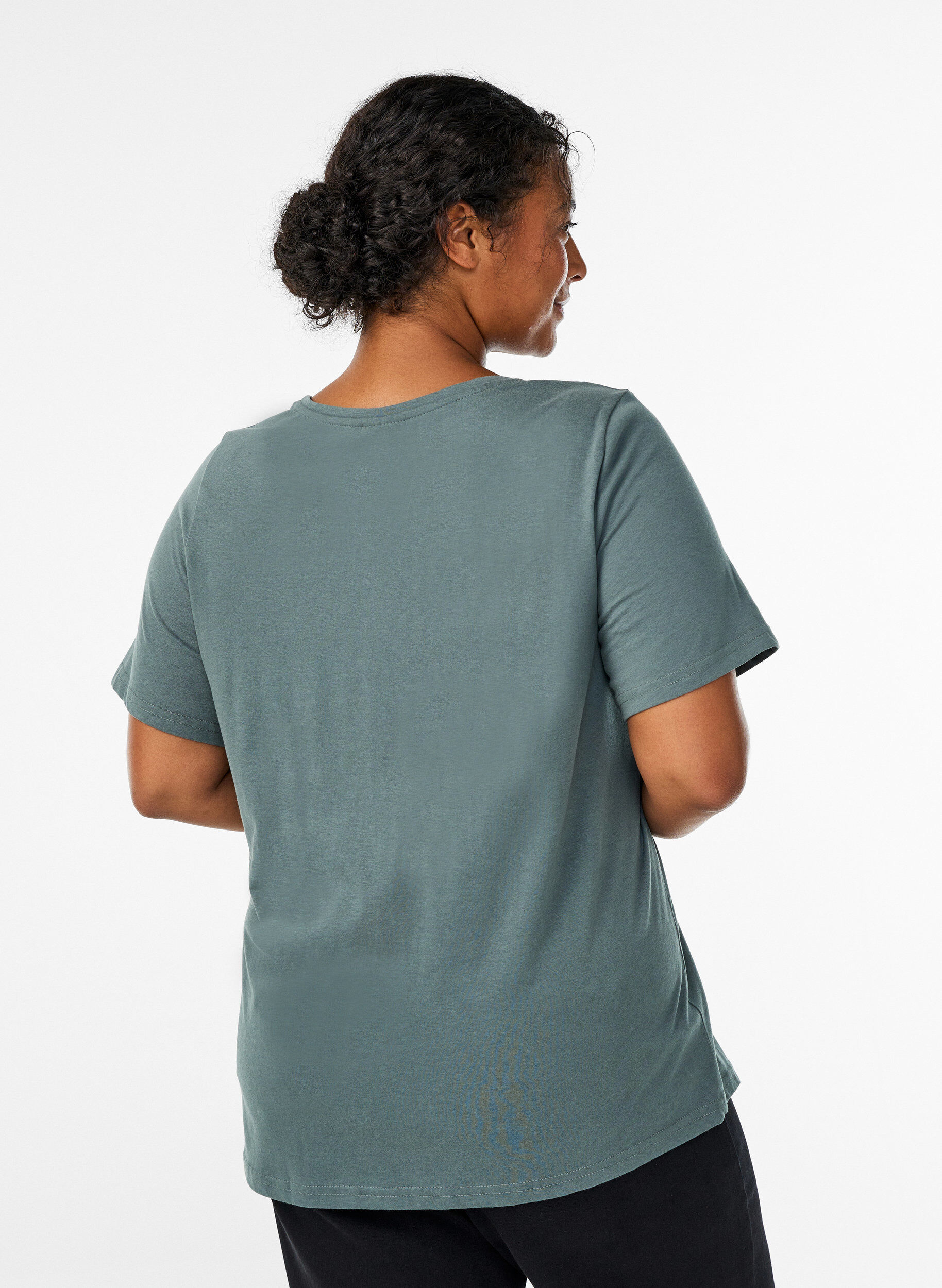 ZizziT-Shirt mit Print, Gr&uuml;n, Model image number 2