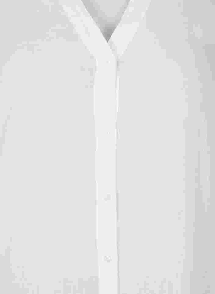 Strandkleid aus Baumwolle mit Knopfverschluss, Bright White, Packshot image number 2