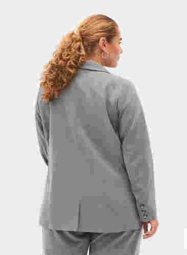 Schlichter Blazer mit Taschen, Medium Grey Melange, Model image number 1