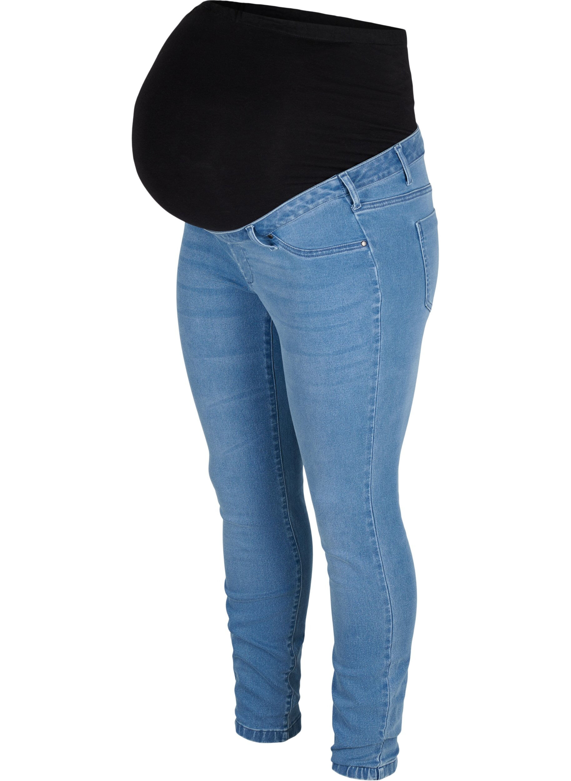 Zizzi Umstands-Jeggings aus Baumwollmischung, Light blue denim, Packshot image number 0