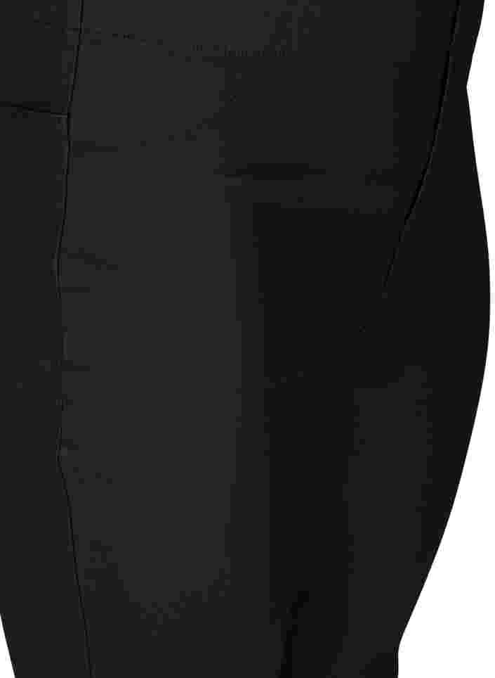 Beschichtete Leggings aus Viskosemix, Black, Packshot image number 2