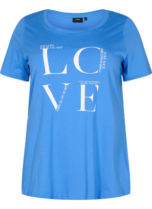 Kurzärmeliges Baumwoll-T-Shirt mit Aufdruck, Regatta LOVE, Packshot image number 0