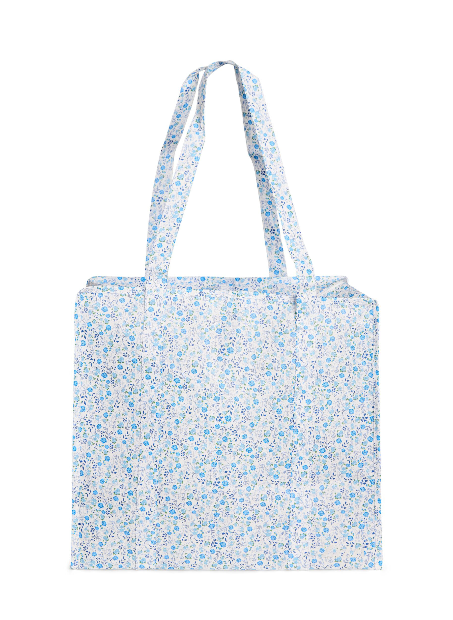 ZizziEinkaufstasche mit Rei&szlig;verschluss, Blau, Packshot image number 0