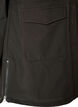 Wasserabweisende Softshell-Jacke mit Steppfutter, Schwarz, Packshot image number 1