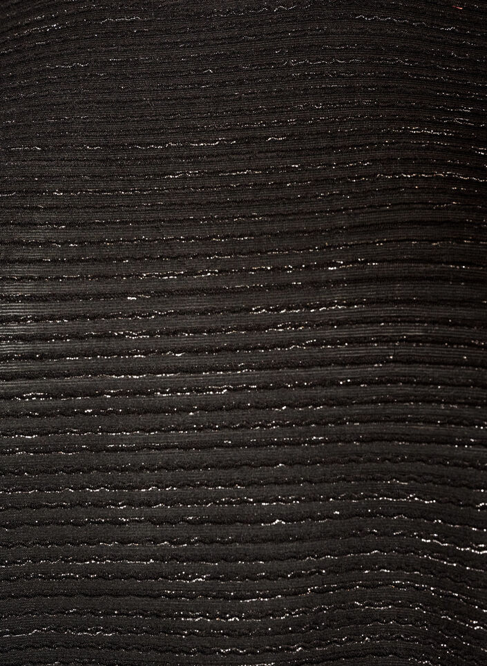 Bluse mit Struktur und Glitzer, Schwarz, Packshot image number 2