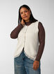 Strickweste mit Spitzenbesatz, Vanille, Model image number 0