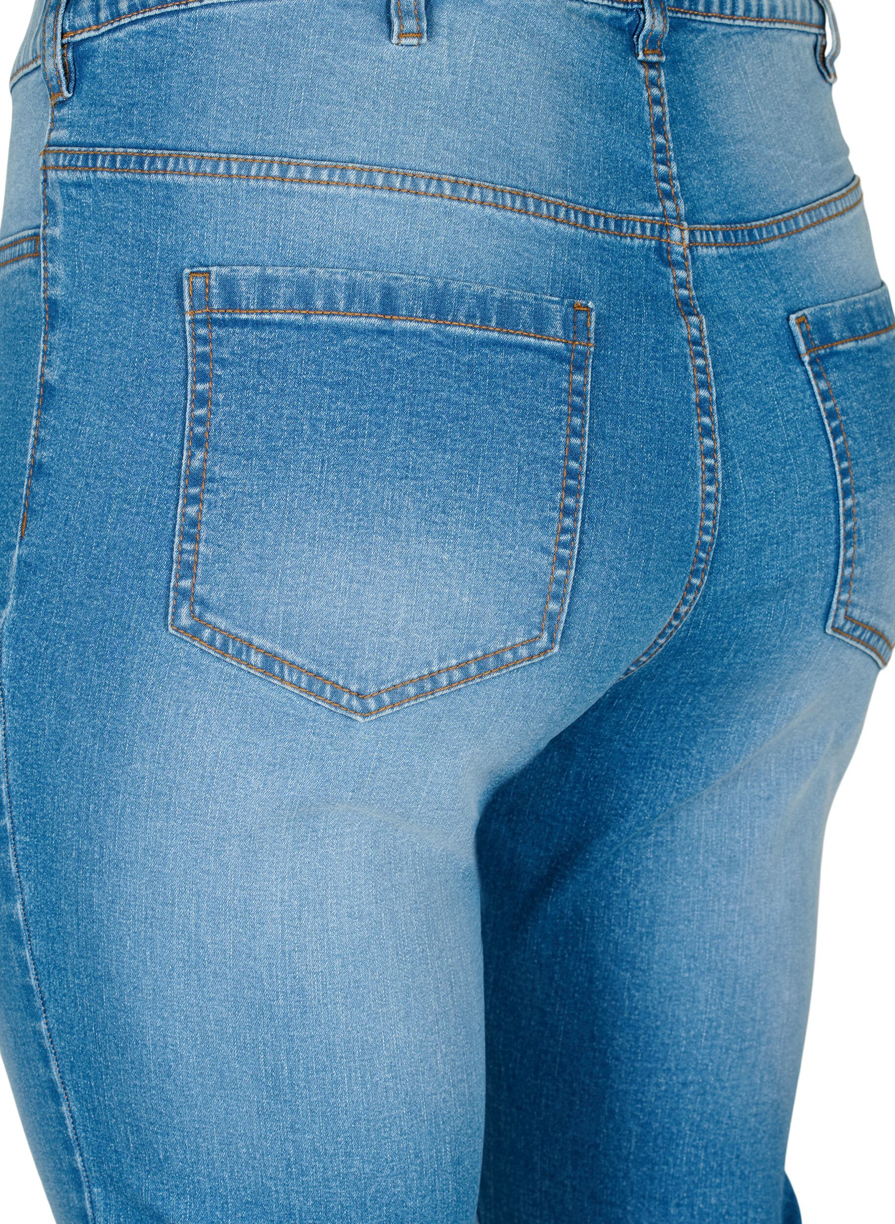Zizzi Jeggings mit R&uuml;ckentaschen, Blue denim, Packshot image number 3