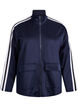 Trainingsjacke mit Streifen und Taschen, Blau, Packshot image number 0