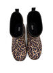 Kurze Stiefel mit weitem Schaft aus elastischem Neopren, Leopard AOP, Packshot image number 2