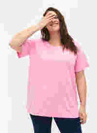 FLASH - T-Shirt mit Rundhalsausschnitt, Begonia Pink, Model