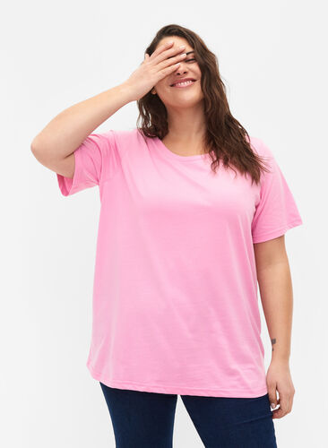 FLASH - T-Shirt mit Rundhalsausschnitt, Begonia Pink, Model image number 0
