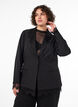 Blazer mit Spitzenbesatz, Schwarz, Model image number 0
