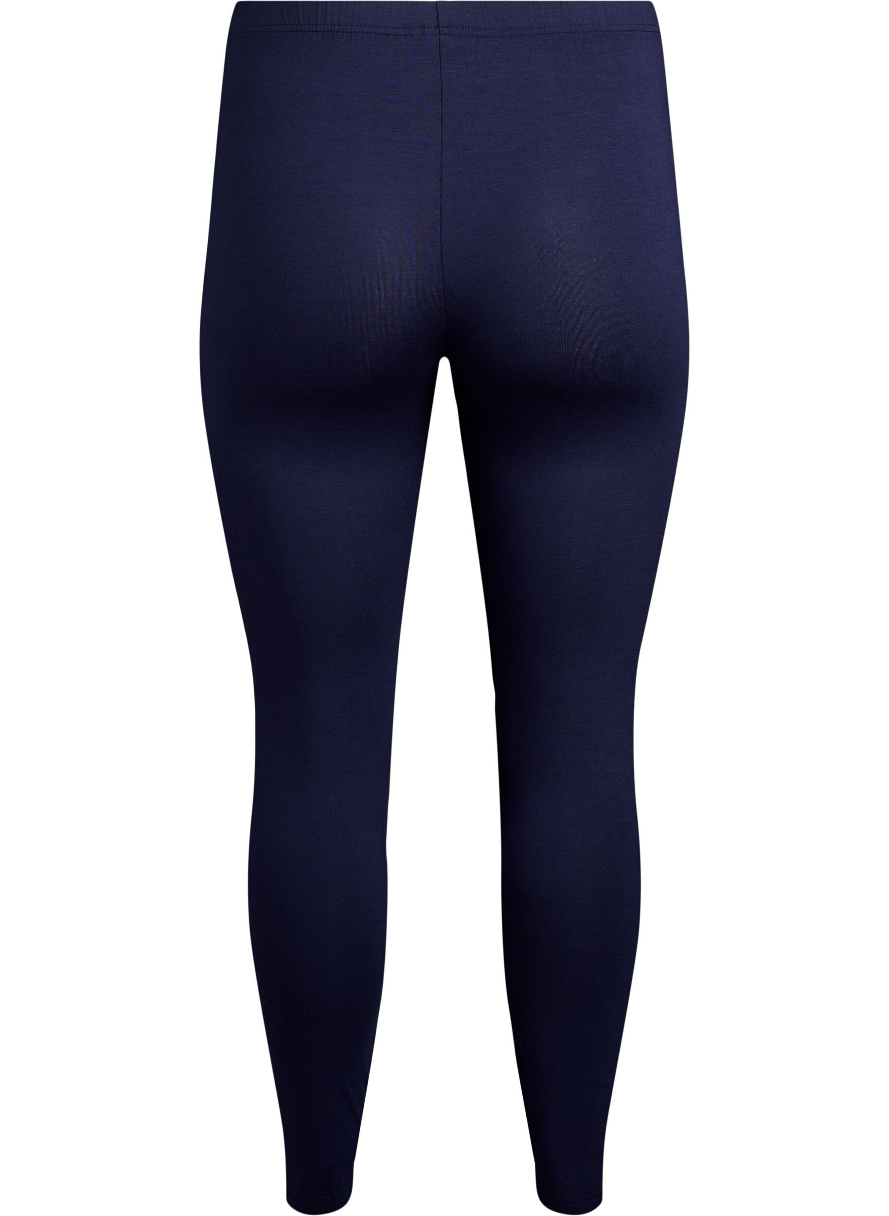 Zizzi Basic Leggings aus Viskose, Blau, Packshot image number 1