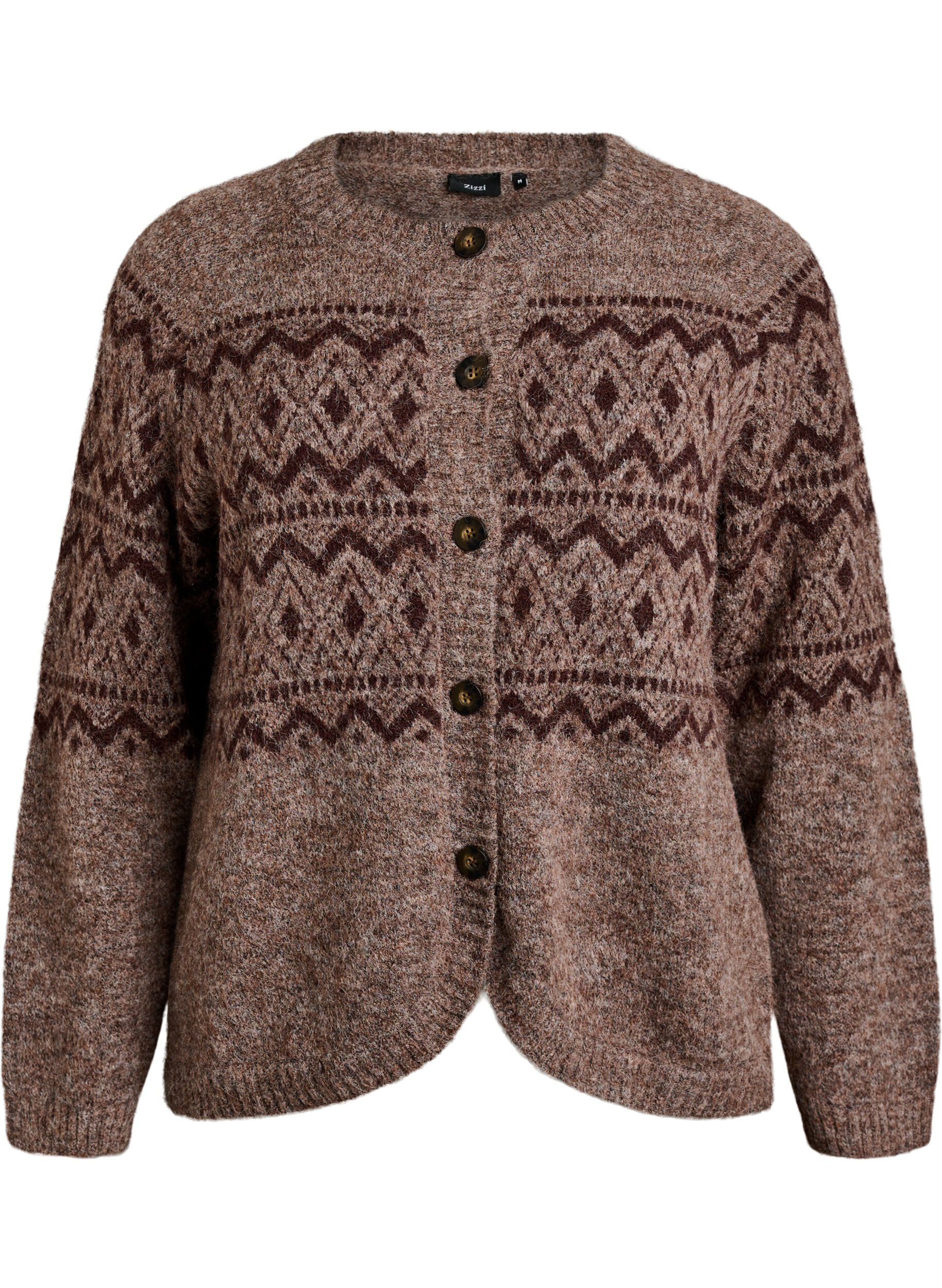 Strickjacke mit Jacquardmuster