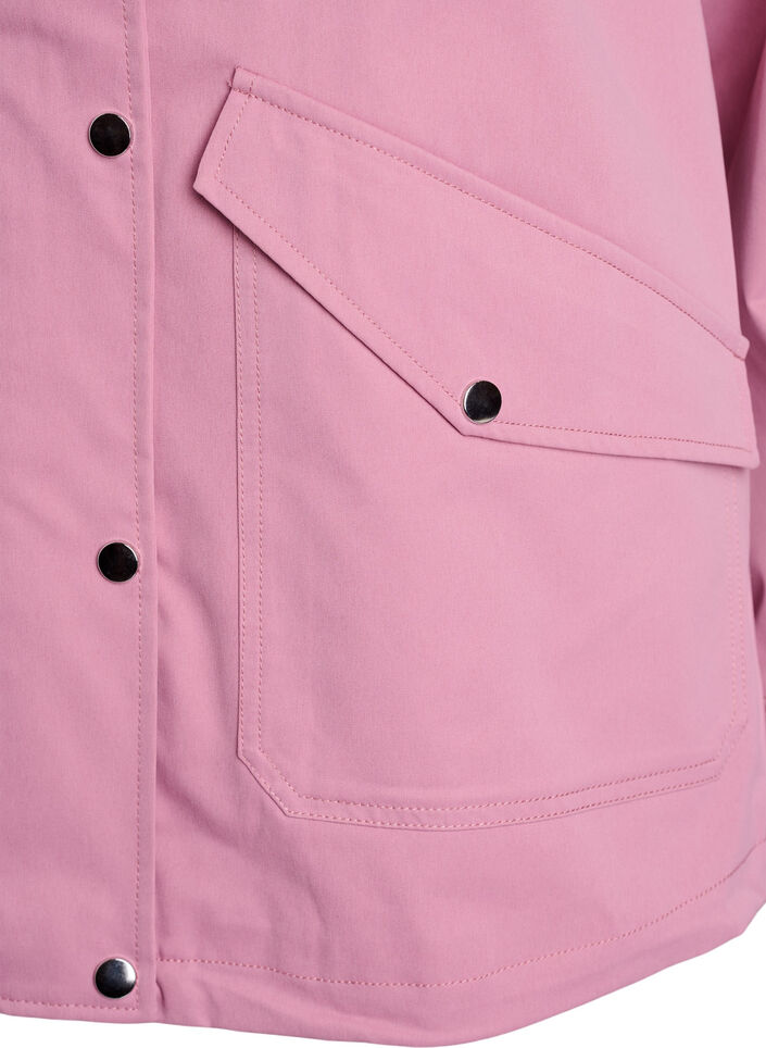 Kurze Fr&uuml;hlingsjacke mit abnehmbarer Kapuze, Rot, Packshot image number 3