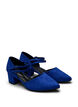 Extra-Weite - Pumps mit doppelten Riemen, Blau, Packshot image number 1