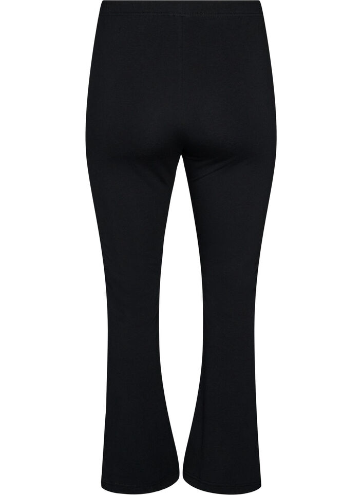 Jerseyhose mit ausgestelltem Bein, Schwarz, Packshot image number 1