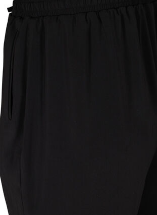 Schöne klassische Hose mit Schnüren und Gummibund, Black, Packshot image number 3