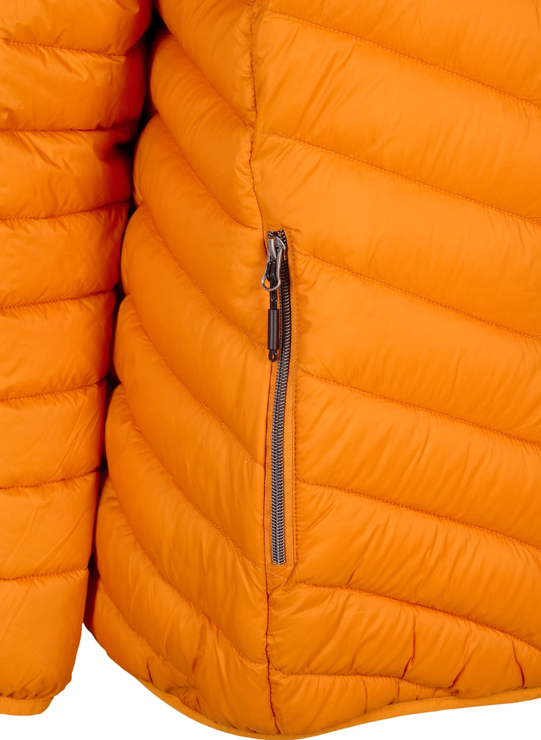 Zizzi Leichte Jacke mit Kapuze, Orange, Packshot image number 3