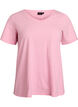 Einfarbiges Basic-T-Shirt aus Baumwolle, Rot, Packshot image number 0