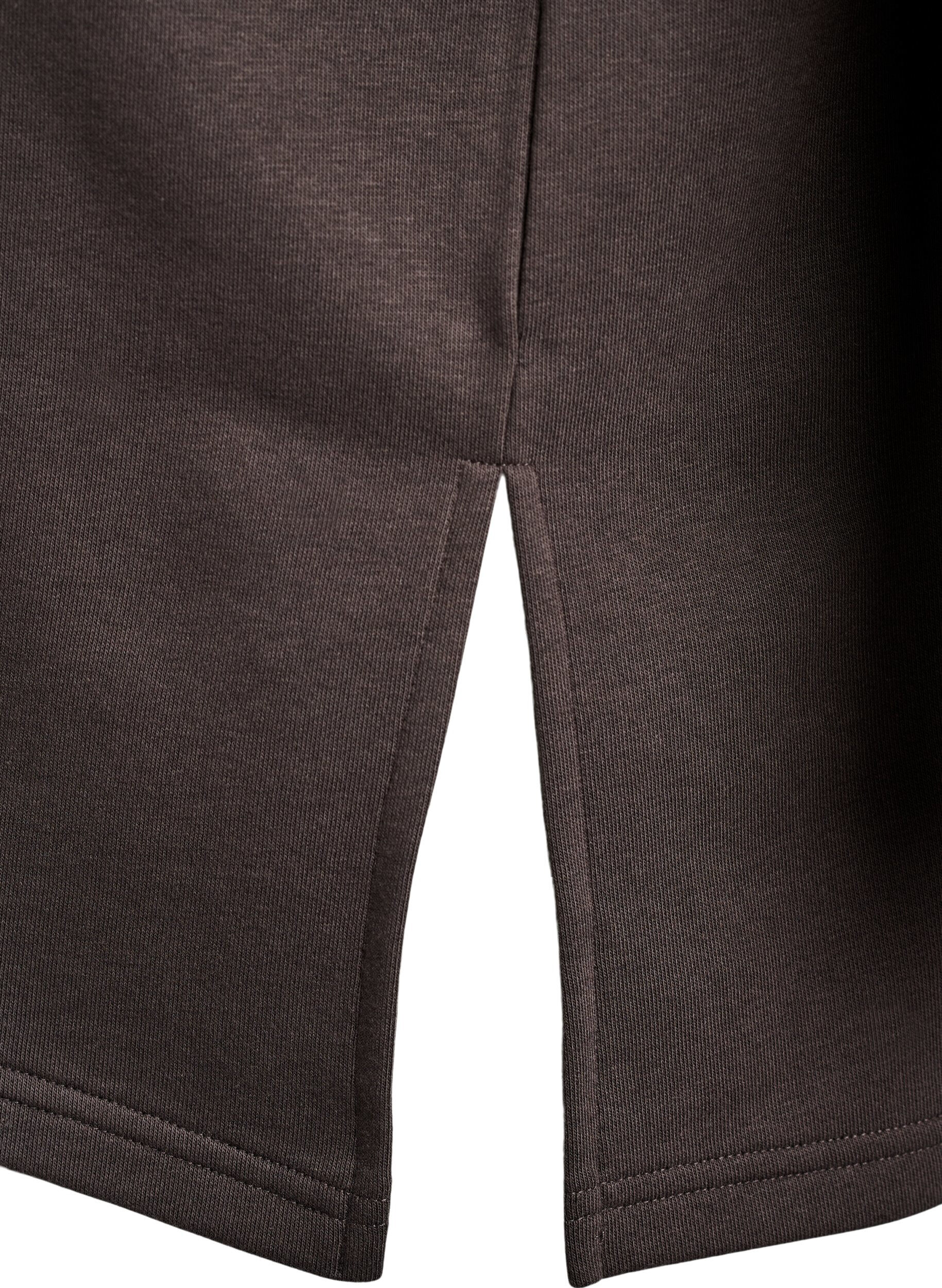 Zizzi Oversized T-Shirt aus Sweat, Braun, Packshot image number 3