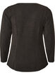 Bluse aus Jersey mit gerippter Struktur und A-Linien-Passform, Schwarz, Packshot image number 1