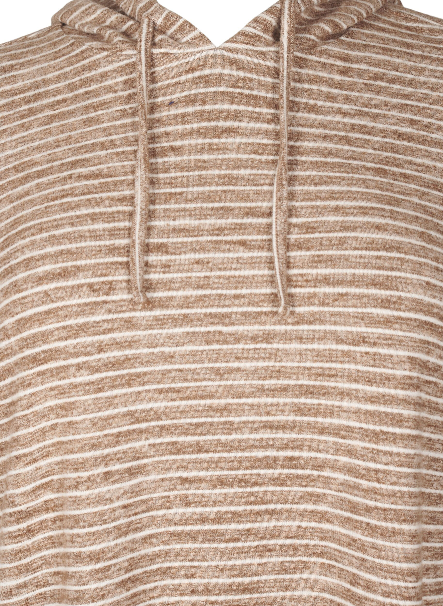 Zizzi Lockerer Hoodie, Fondue Fudge, Packshot image number 2