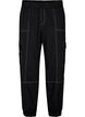 Cargohose mit Kontrastnähten, Black, Packshot image number 0