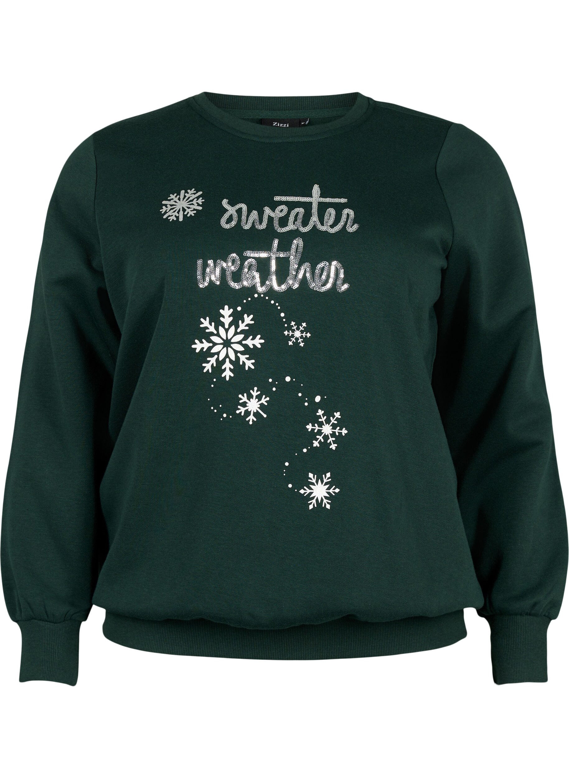 Zizzi Weihnachts-Sweatshirt, Scarab SWEATER, Packshot image number 0