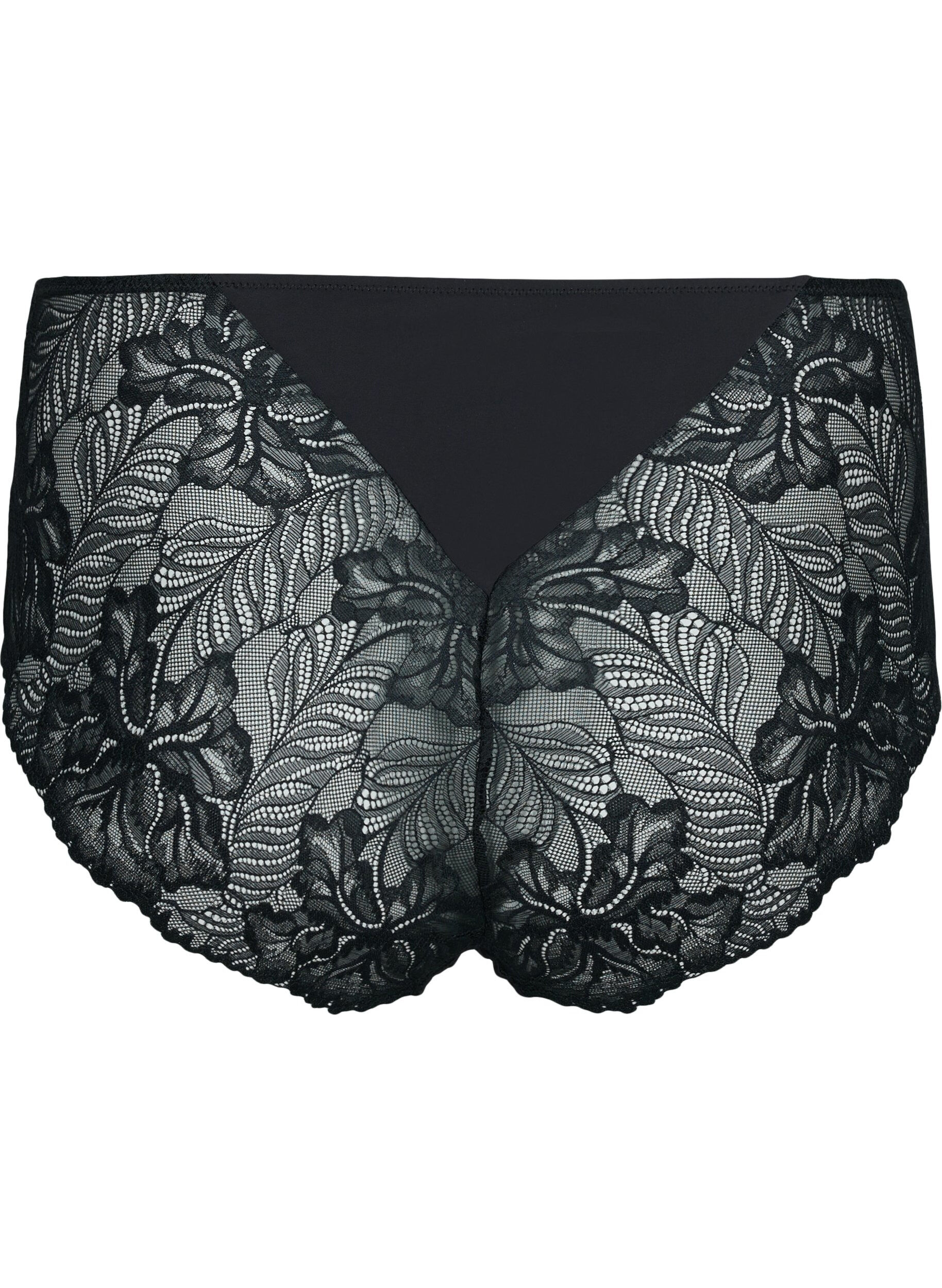 Zizzi Support the breasts &ndash; Slip mit Spitze, Black, Packshot image number 1