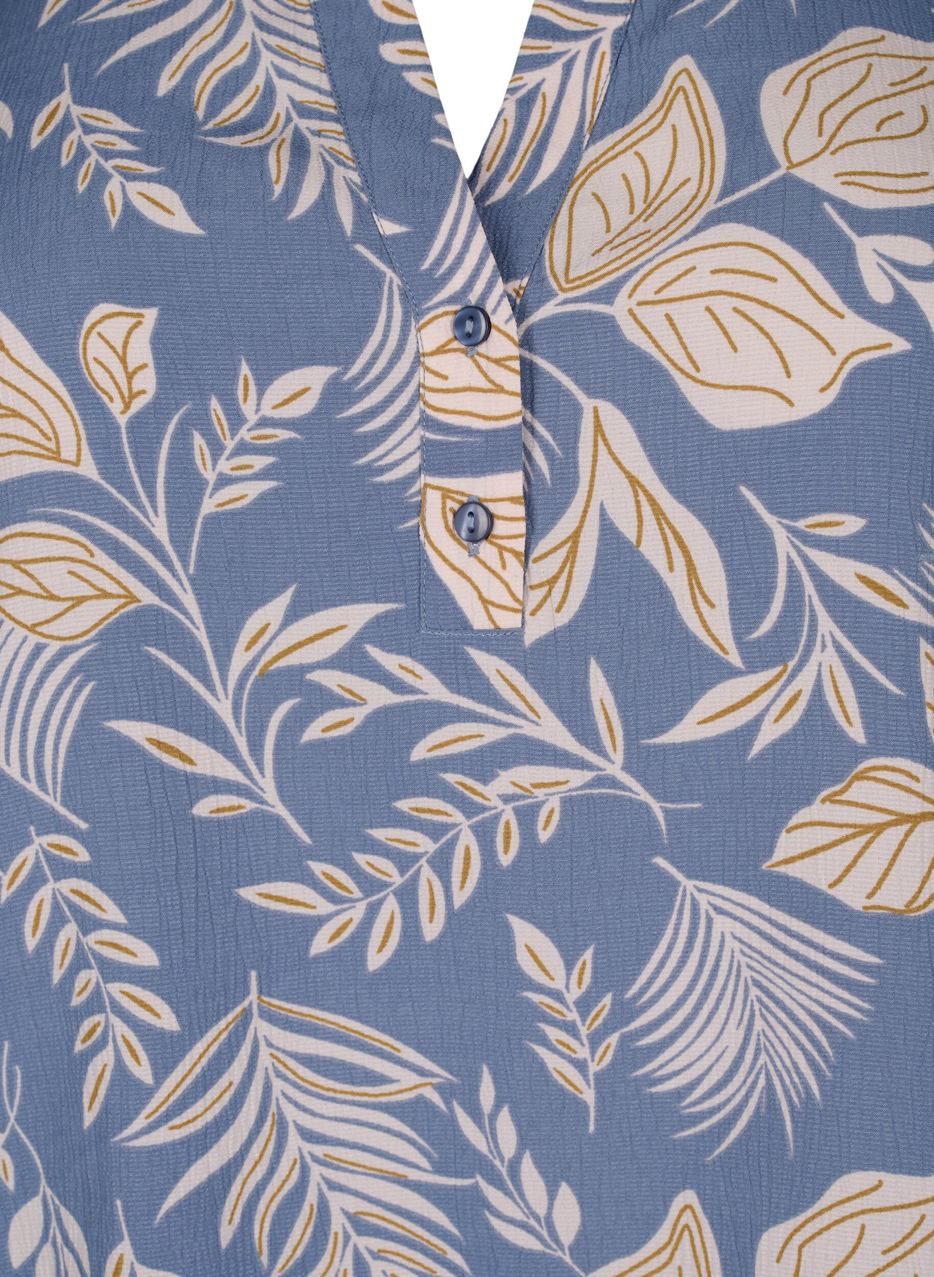 Zizzi FLASH &ndash; Lang&auml;rmlige Bluse mit Druck, Delft AOP, Packshot image number 2