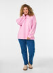 Pullover mit Ziernähten, Pink, Model image number 1