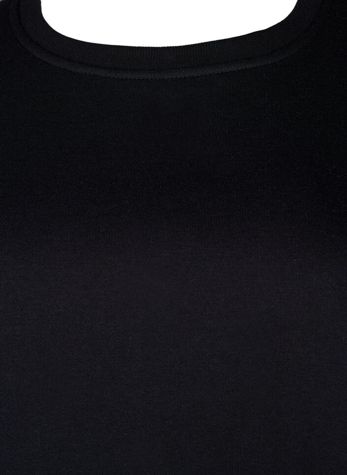 Sweatshirt mit Perlen, Black, Packshot image number 2