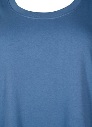 Kurzärmliges Sweatkleid mit Taschen, Moonlight Blue, Packshot image number 2