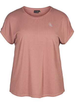 Einfarbiges Trainings-T-Shirt, Grape Shake, Packshot image number 0