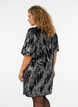 Kurzes Kleid mit Pailletten und Ballon&auml;rmeln, Schwarz, Model image number 1
