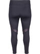 Cropped Trainingsleggings mit Mesh, Black, Packshot image number 1