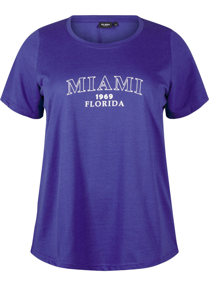 FLASH - T-Shirt mit Motiv, Royal Blue Miami, Packshot image number 0