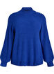 Pullover aus Rippstrick mit Puff&auml;rmeln und Kn&ouml;pfen, Blau, Packshot image number 0