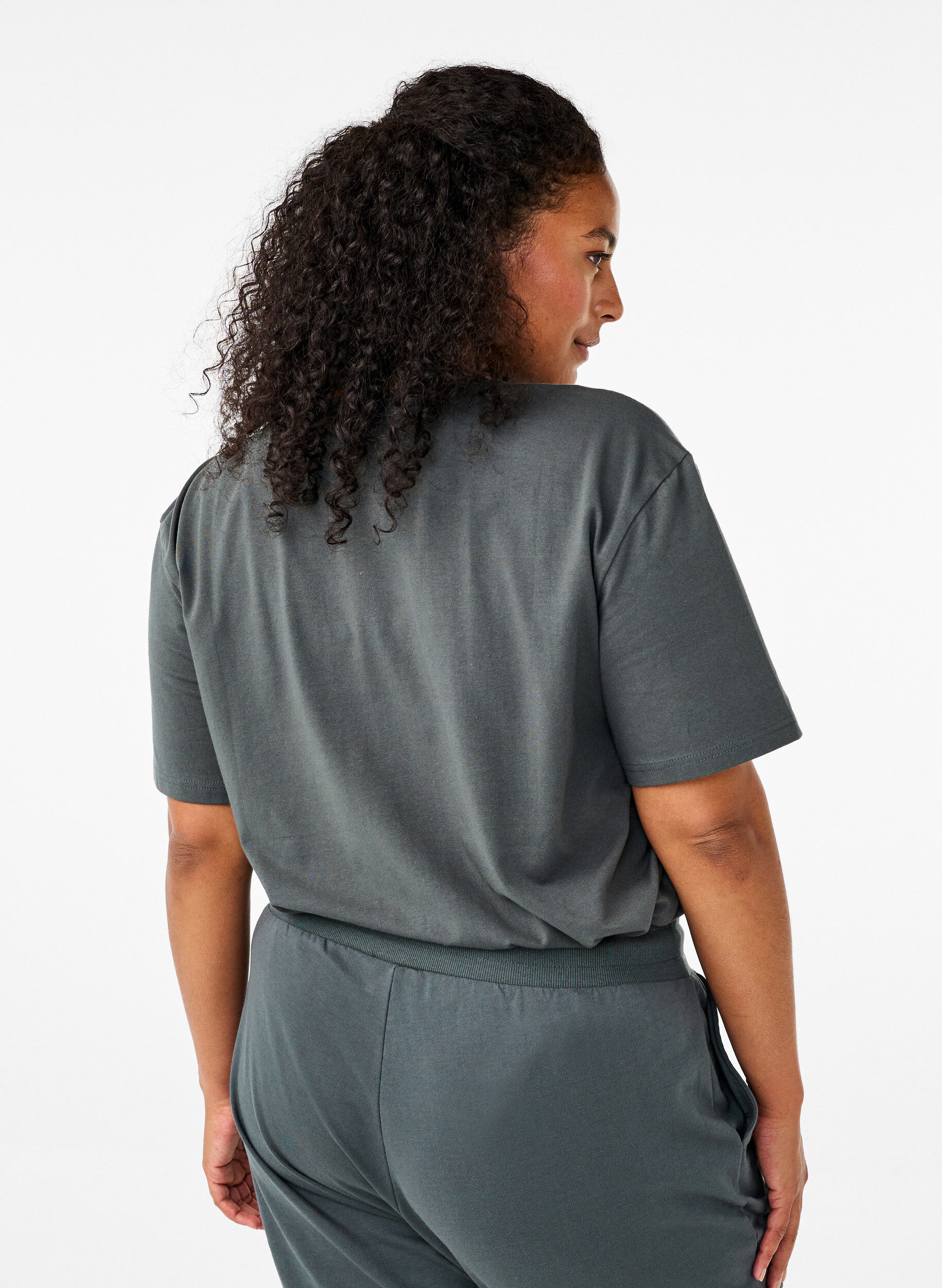 Zizzi Sportliches T-Shirt aus Bio-Baumwolle, , Model image number 2